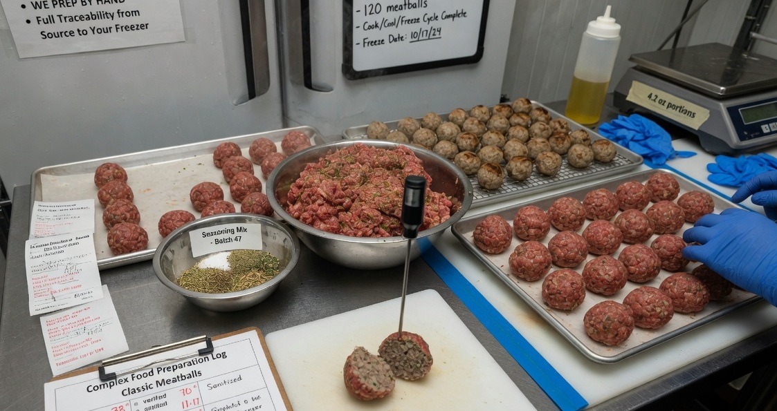 MEATSMITH meatball preparation — handcrafted in Coquitlam BC